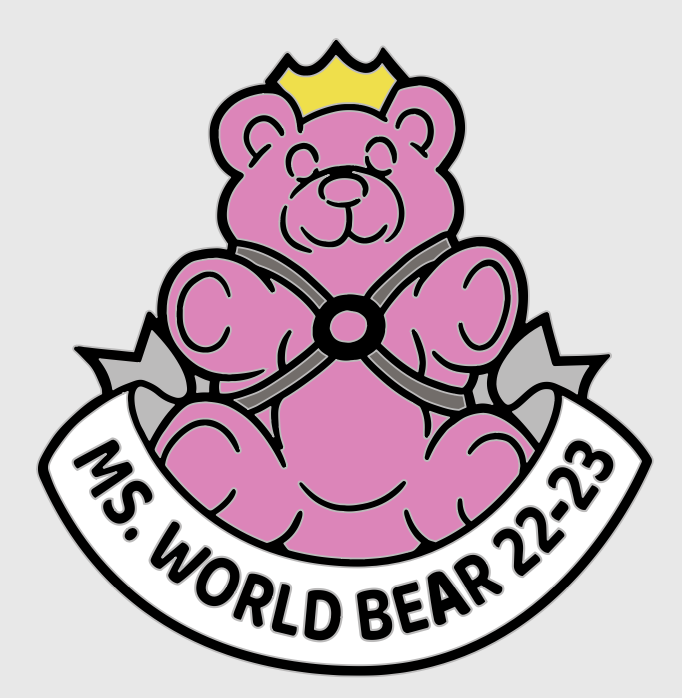 Ms. World Bear 22-23 Title Pin